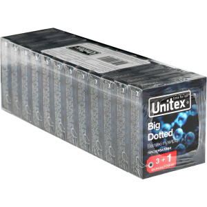 Презервативи Unitex Big Dotted 48 шт (12 упаковок по 4 шт) (798190041162) краща модель в Рівному