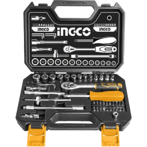 Набор инструментов INGCO Industrial 1/4" 45 предметов (HKTS14451) ТОП в Ровно