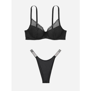 Комплект белья Victoria's Secret 451097785 34D (M) Черный (1159752314) надежный