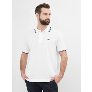 Поло Lacoste PH2384-522 M (T4) White/Navy Blue (3665926055298)