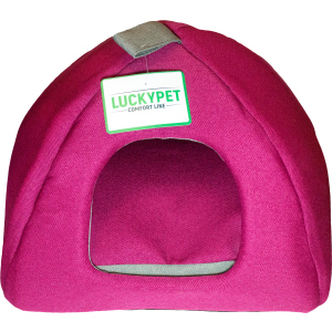 Будиночок для собак та кішок Lucky Pet Юрта Мія №1 39 x 39 x 31 см Фуксія (4820224212807)