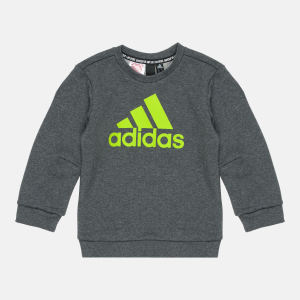 Світшот дитячий Adidas Must Haves Crew FP8935 110 см Dark Grey Heather (4062049186585) ТОП в Рівному