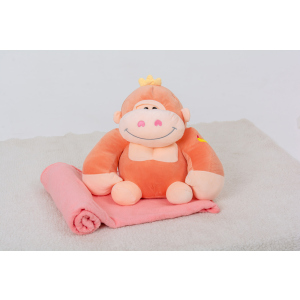 Плед дитячий MirSon №1071 Monkey Peach 120х160 (2200003094220) рейтинг