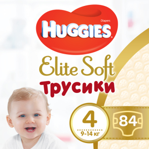 Трусики-подгузники Huggies Elite Soft Pants 4 (L) 84 шт (5029053547107) рейтинг