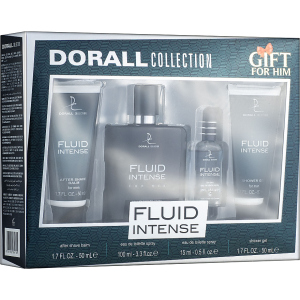 Набор для мужчин Dorall Collection Fluid Intense Туалетная вода 100 мл + Миниатюра туалетной воды 15 мл + Гель для душа 50 мл + Бальзам после бритья 50 мл (ROZ6400105674) в Ровно