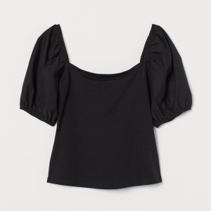 Топ H&M 060818031_black S Чорний (6666000134639) краща модель в Рівному