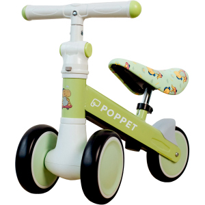 Дитячий триколісний беговел-каталка з безшумними колесами POPPET Динозавр Спайки Скейтс Світло-оливковий (PP-1606G) ТОП в Рівному