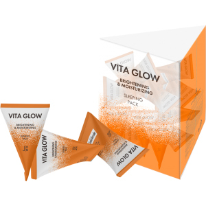 Маска для обличчя J:ON Вітаміни Vita Glow Brightening&Moisturizing Sleeping Pack 20 шт x 5 г (8802929006796) в Рівному