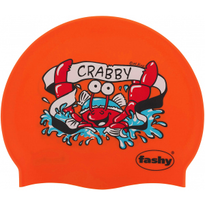 Шапочка для плавання Fashy силіконова Оранжевий (3047 02) краща модель в Рівному