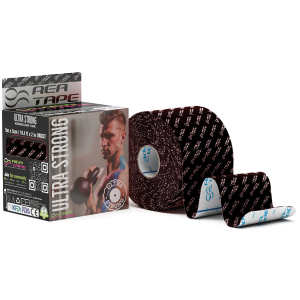 Кинезиологический тейп REA TAPE Ultra Strong 5 см 5 м Черный (REA-Ultra-bla) ТОП в Ровно