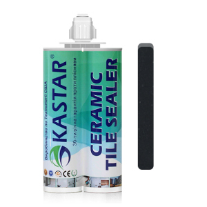 Двокомпонентна епоксидна фуга затірка Kastar Ceramic Tile Sealant Black Pearl/Чорний, 400мл. краща модель в Рівному