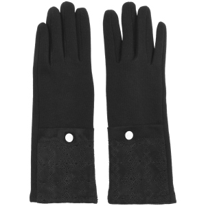 Женские перчатки на плюше Sergio Torri 7-002/1 6-7.5 Черные (2000000012742) в Ровно