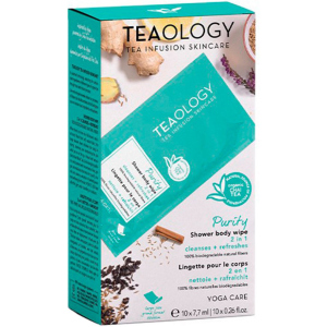 Освіжаючі вологі серветки для тіла Teaology Yoga care 1 шт (8050148502418) краща модель в Рівному