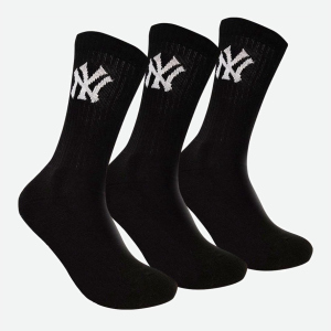 Шкарпетки New York Yankees 3 pk Crew 15100002-1002 43-46 р 3 пари Чорні (8718984009033)