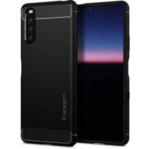 Чохол Spigen Rugged Armor для Sony Xperia 10 III Matte Black ТОП в Рівному