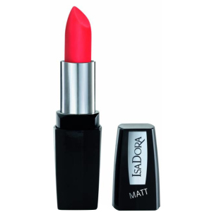 Помада для губ Isadora Perfect Matt Lipstick матова 04 hot coral 4.5 г (7317852111048) краща модель в Рівному