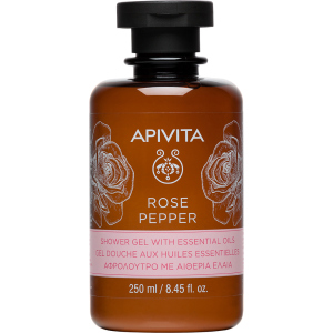 Гель для душа Apivita Rose Pepper с эфирными маслами 250 мл (5201279074548) ТОП в Ровно