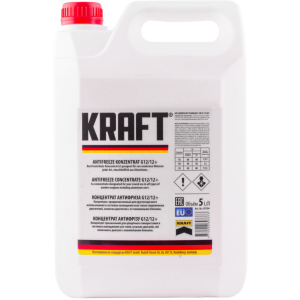 Антифриз Kraft G12/12+ Red концентрат для системы охлаждения 5 л (KF104) ТОП в Ровно