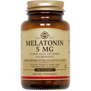 Амінокислота Solgar Мелатонін 5 мг 60 жувальних таблеток (033984019362) ТОП в Рівному