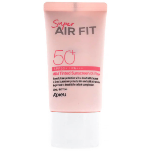 Сонцезахисний тонуючий крем A'pieu Super Air Fit Mild Tinted Sunscreen SPF50+ PA+++ 50 мл (8809643530538) в Рівному