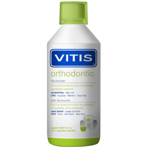 Ополіскувач для ротової порожнини Dentaid Vitis Orthodontic 500 мл (8427426046757/8427426061972) краща модель в Рівному
