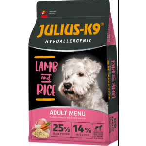 Сухий гіпоалергенний корм для дорослих собак вищої якості Julius-K9 LAMB and RICE Adult З ягнятком та рисом 12 кг (5998274312590) ТОП в Рівному