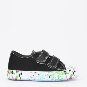 хороша модель Кеди дитячі VUVU KIDS Black colorful 3202 6.5 23 Чорні (8380001320223)