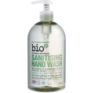 Рідке мило, що дезінфікує Bio-D Sanitising Hand Wash Rosemary &amp; Thyme з ефірною олією 500 мл (5034938200107) в Рівному