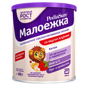 Суха суміш PediaSure Малоїжка зі смаком полуниці 400 г (8710428016010) ТОП в Рівному