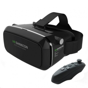 купить 3D очки виртуальной реальности ТРМ VR SHINECON c пультом черный (44414)