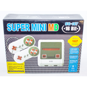 Игровая приставка Сега Мега Драйв 16 бит Super Mini (167 игр встроенно) надежный