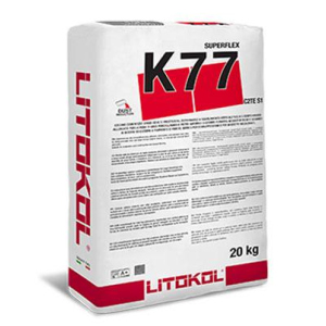 Клей на цементній основі Litokol SUPERFLEX K77 20кг (K77G0020) Сірий в Рівному