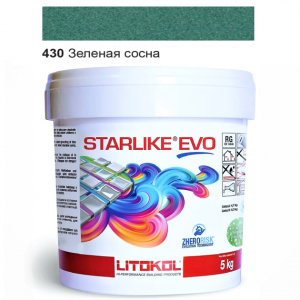 Эпоксидная затирка Litokol Starlike EVO 430 Зелёная сосна 5кг в Ровно