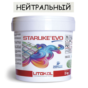 Эпоксидная затирка Litokol Starlike EVO 113 Нейтральный 5кг ТОП в Ровно