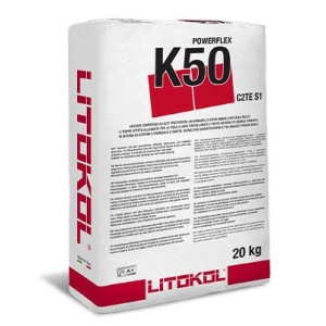 Клей на цементной основе Litokol POWERFLEX K50 20кг (K50G0020) Серый ТОП в Ровно