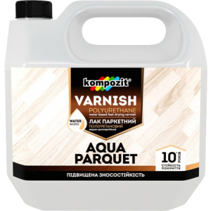 Лак паркетний Kompozit AQUA PARQUET Глянсовий 1 л (4820085741898) краща модель в Рівному