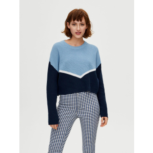 Джемпер Pull & Bear 5558307401-AEDK L Блакитний з синім та білим (3000003082055) ТОП в Рівному