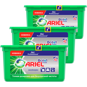 Капсули для прання Ariel Professional Pods Все-в-1 Гірське джерело 126 шт (8006540118597) краща модель в Рівному