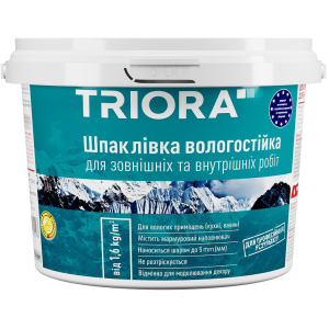 Шпаклевка влагостойкая TRIORA Акриловая 8 кг Белая (4823048024489) лучшая модель в Ровно