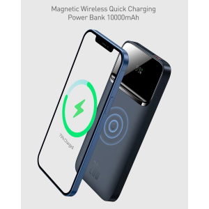 Павербанк Baseus Magnetic wireless Quick Charge 10000mAh 20W для iPhone 12|12 Pro|Max|Watch| AirPods| iPad| Samsung| Xiaomi| Huawei| Lenovo| Oppo| Meizu лучшая модель в Ровно