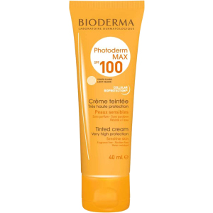 купить Солнцезащитный тональный крем Bioderma Photoderm Max SPF 100 Tinted Cream Light Colour 40 мл (3401353789500)