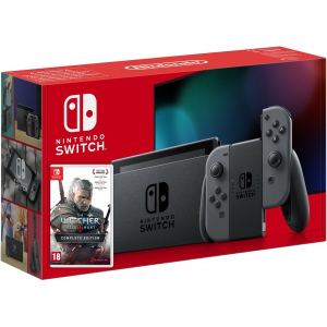 Nintendo Switch Gray (Upgraded version) + Гра The Witcher 3: Wild Hunt Complete Edition (російська версія)