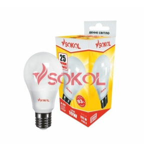 Набор 100 шт. LED лампа SOKOL A60 7.0W 220В E27 4100К ТОП в Ровно