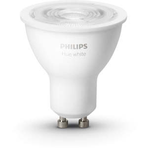 Розумна лампа Philips Hue GU10, 5.2W(57Вт), 2700K, White, Bluetooth, димована, 2 шт (929001953506) в Рівному