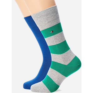 Набор носков Tommy Hilfiger Men Rugby Sock 342021001-289 39-42 2 пары (8718824651620) лучшая модель в Ровно