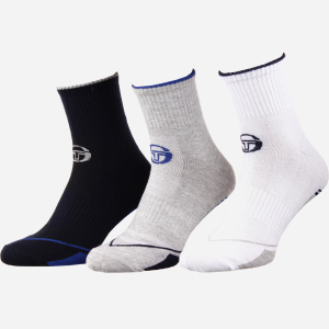 Набір шкарпеток Sergio Tacchini 93241741-2 39-42 3 пари Сірий/Синій (3349600161528) ТОП в Рівному