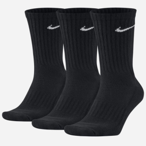 Шкарпетки Nike U Nk V Cush Crew - 3P Value SX4508-001 38-42 (M) 3 пари Чорні (685068091391) краща модель в Рівному