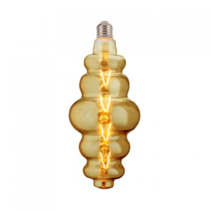 Лампа філаментна LED HOROZ, Filament ORIGAMI Е27, 8W, 620Lm, 2200К, Amber (6039) рейтинг