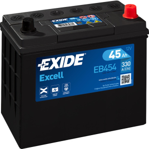 Автомобільний акумулятор Exide Excell без нижнього бурта 45 А·год Єв (-/+) Asia (330EN) (EB454) рейтинг