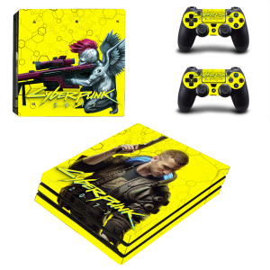 Виниловые наклейки на PS4 PRO и Dualshock Cyberpunk 2077 Sony PlayStation 4 Pro Custom Skin Playsole Vinyls (PV1001) лучшая модель в Ровно